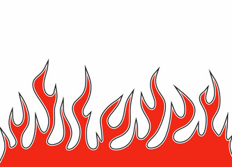 Simple background with flame pattern and some copy space area