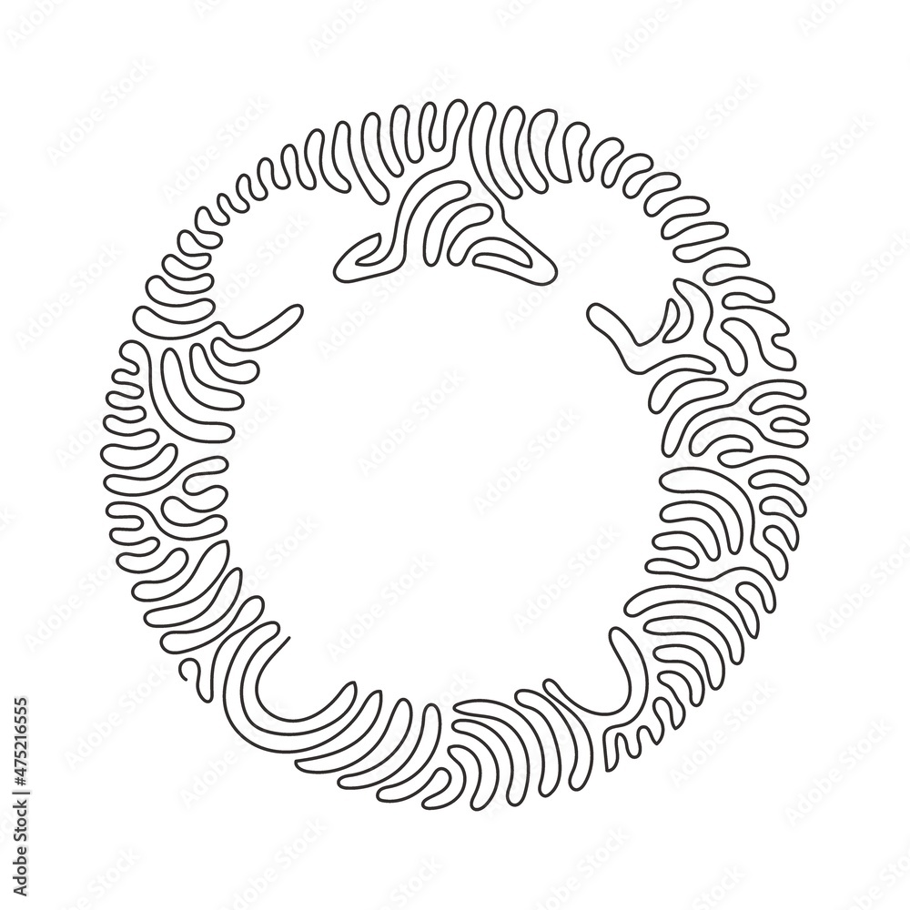Poster single continuous line drawing modern alarm clock icon. business watch in retro style. time doing wo