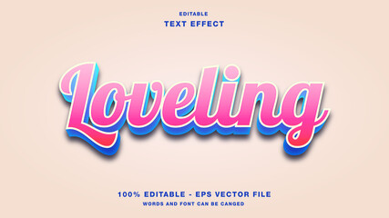Loveling Text Effect Editable