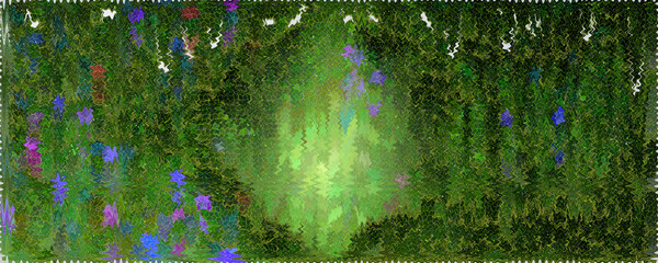 Abstract psychedelic glitch art background image.