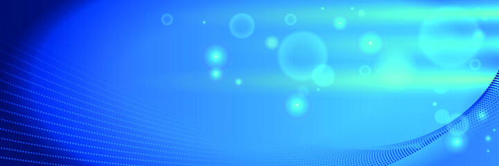 Abstract blurry blue bubbles circle background Vectoral illustration