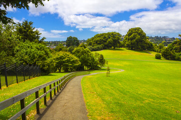 Landscape Scenery of Monte Cecilia Park Hillsborough, Auckland New Zealand