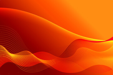 Premium Vector | Website landing page with modern shape geometric and orange background