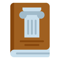 history book flat icon