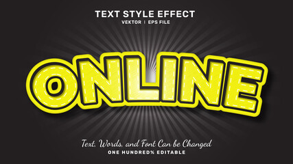 Fototapeta premium Online Text Style Effect Fully Editable