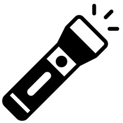 flashlight glyph icon