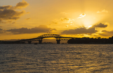 View to Harbour Bridge from Bayswater Boats Marina Auckland, New Zealand; It's an Iconic Landmark...