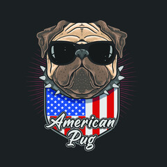 American Dog Cool Glasses