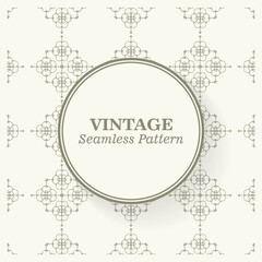 Vector seamless geometric pattern texture design template