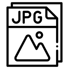 jpg file outline icon