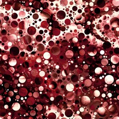 Seamless pattern of marbled orbs that gives a dreamy fantasy mysterious feel. High quality illustration. Detailed ornate packed circle textile print. Spectacular bizarre space planet wallpaper design.