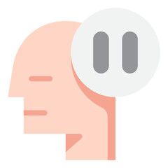 expressionless flat icon