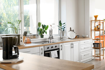 Studio apartment with contemporary kitchen