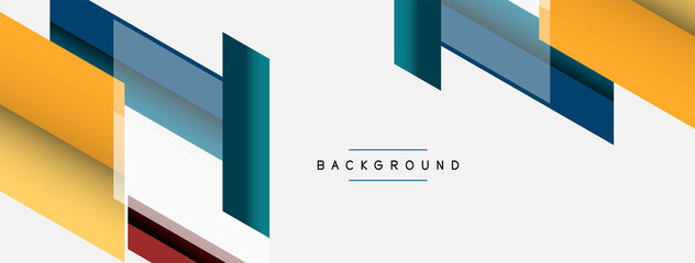 Vector background. Abstract overlapping color lines design with shadow effects. Illustration for wallpaper banner background or landing page