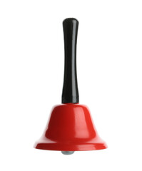 Fototapeta premium Red Christmas bell isolated on white background