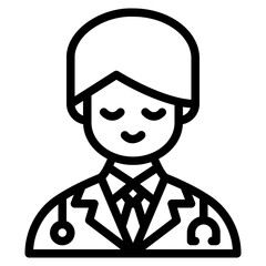 doctor line icon