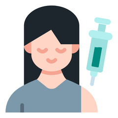 vaccination flat icon