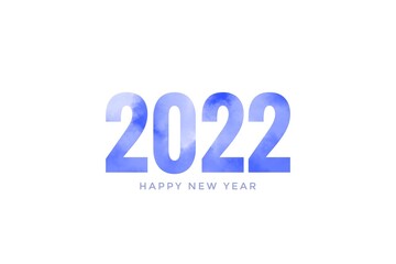 Number 2022 happy new year 