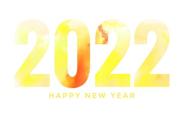 Yellow 2022 happy new year 