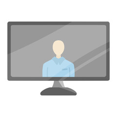 television for communication color illustration