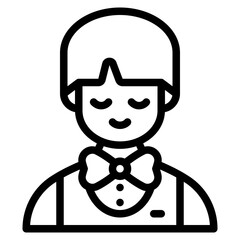 bartender outline icon
