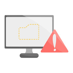 data lost for cybercrime color illustration