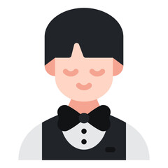 bartender flat icon