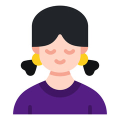 girl flat icon