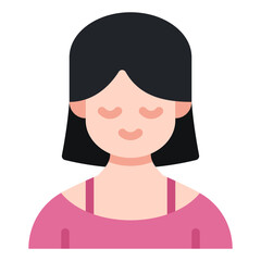 woman flat icon
