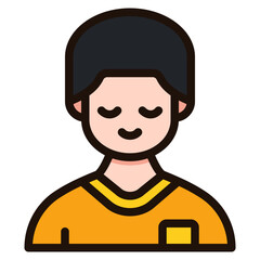 man filled outline icon