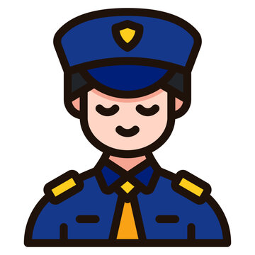 recommend clip art: police filled outline icon