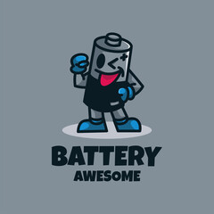 Illustration vector graphic of Battery, good for logo design