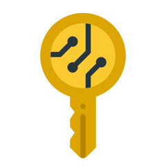 private key flat icon