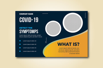 COVID 19 Coronavirus Awareness Template  Medical-Healthcare Flyer, banner, brochure, and Poster Design.