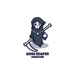 Fototapeta premium Illustration vector graphic of Grim Reaper, good for logo design