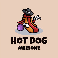 Illustration vector graphic of Hotdog, good for design logo