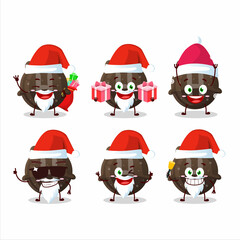 Santa Claus emoticons with chocolate gummy candy H cartoon character