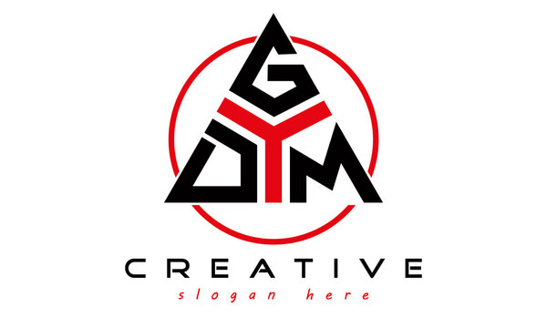 emblem badge with wings DGM letter logo design vector, business logo, icon shape logo, stylish logo template