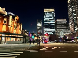 Fototapeta na wymiar night view of Tokyo