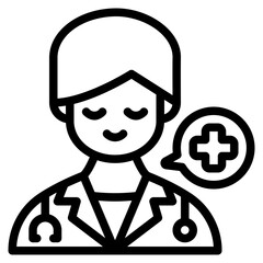 doctor outline icon