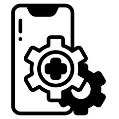 medical service glyph icon