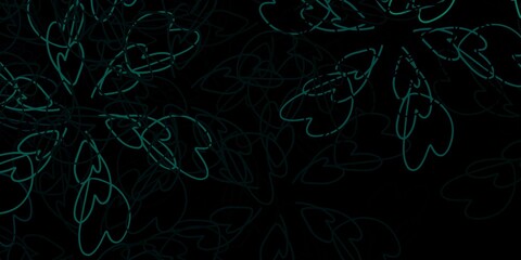 Dark blue, yellow vector texture with wry lines.