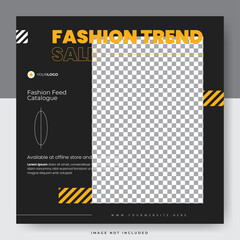 Fashion streetwear trend social media template