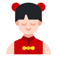 girl flat icon
