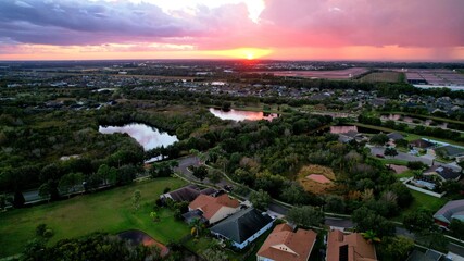 Beautiful Sunset Over the Coast of Florida