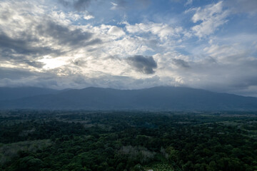 Aerial top view of Drone photography