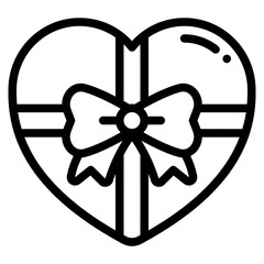 chocolate box outline icon