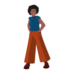 strong woman afro image