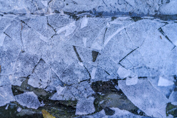 Ice and snow surface texture