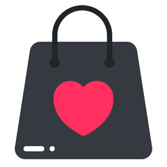 shopping bag flat icon